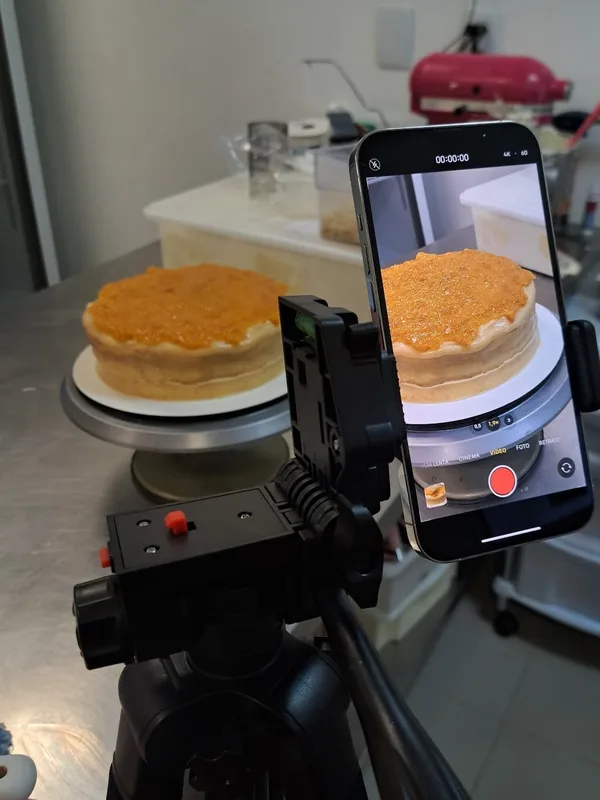 Bastidores do trabalho da Milena