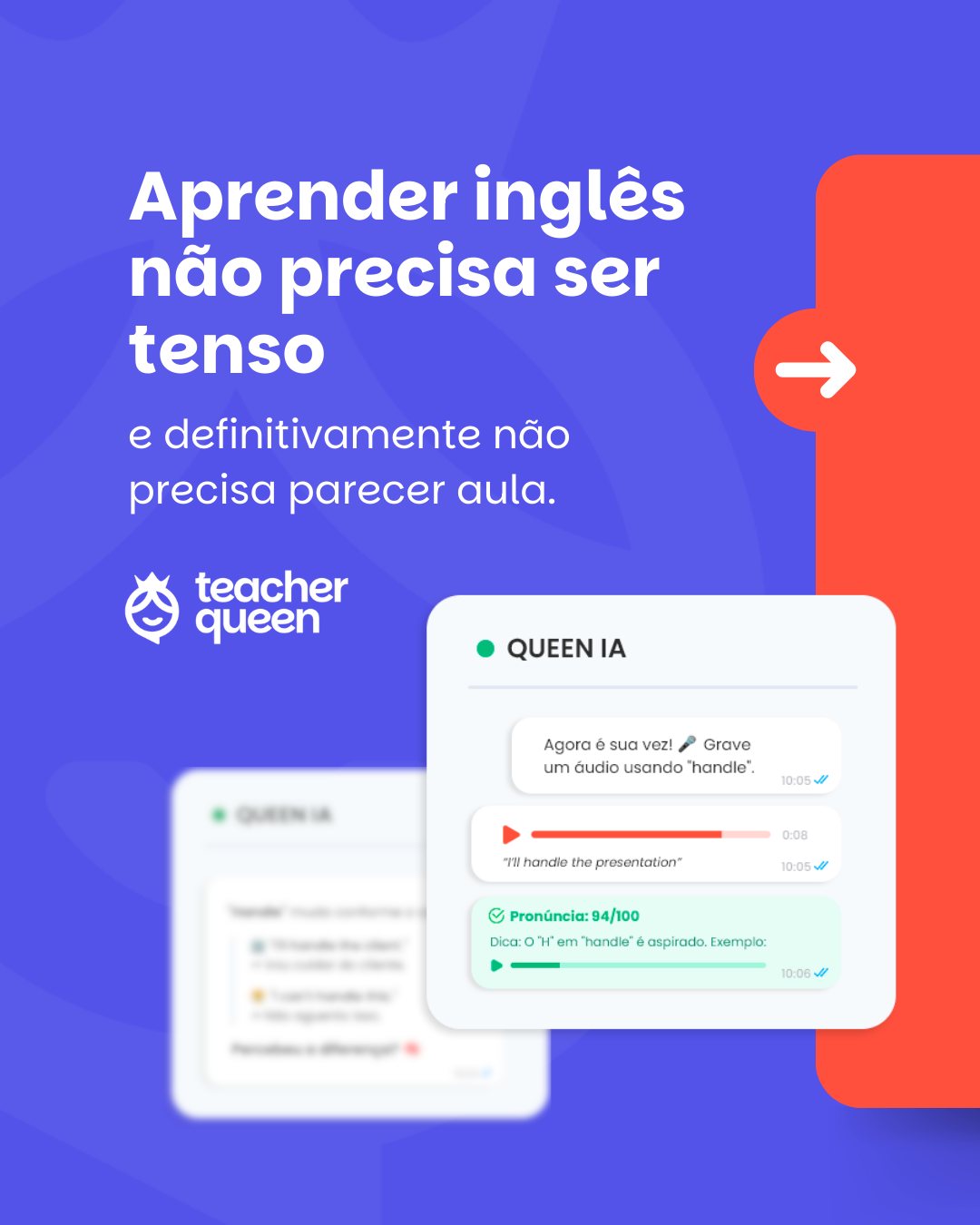 Aprender inglês não precisa ser tenso, slide 1