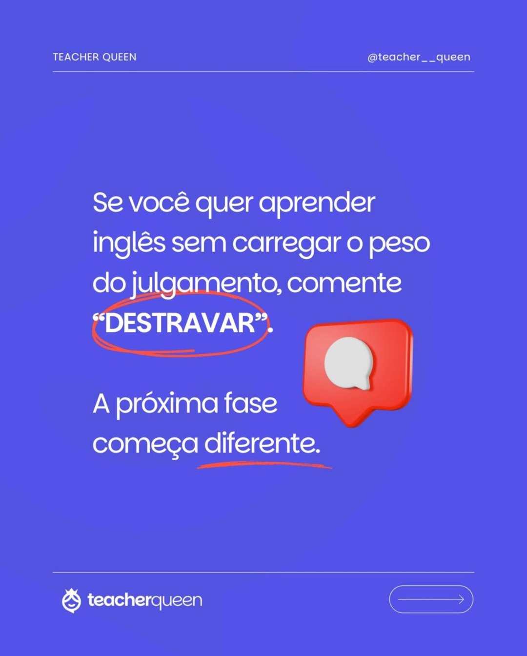 O verdadeiro motivo de você travar em inglês, slide 8